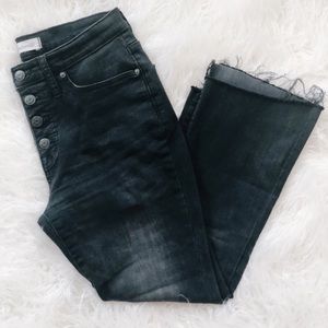 Madewell petite asymmetrical hem Cali Demi jeans